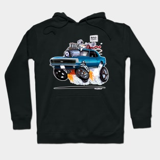 Vince Crains RAT POWER 1968 Blue Camaro Hoodie